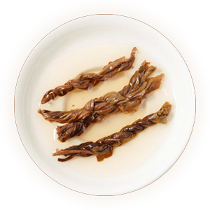 辫子茶（头人茶、朝贡茶）叶底
